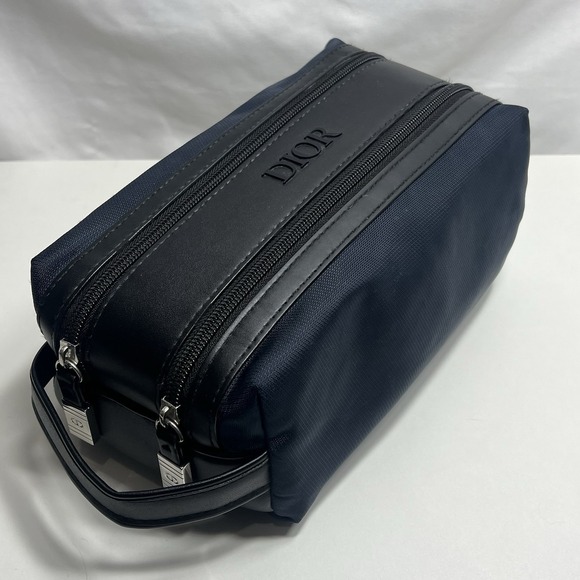 Dior Black and Navy Toiletry Bag